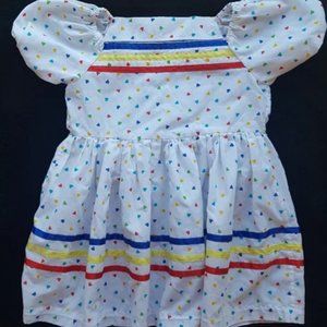 Handmade Rainbow Dress, Sz 3T